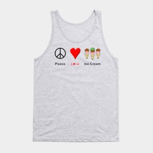 Peace Love Ice Cream Tank Top